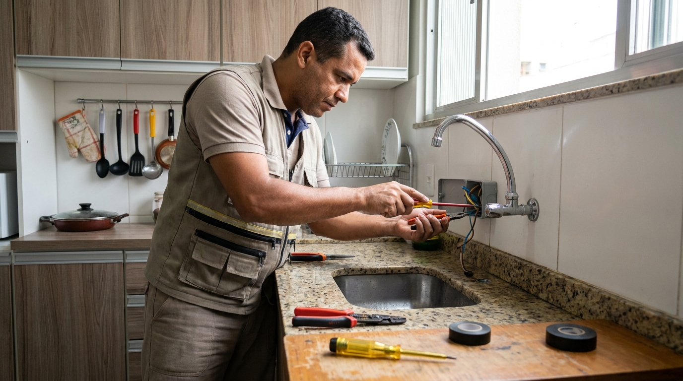 Instalação em Cozinha ou Área Gourmet em Indaiatuba‑SP